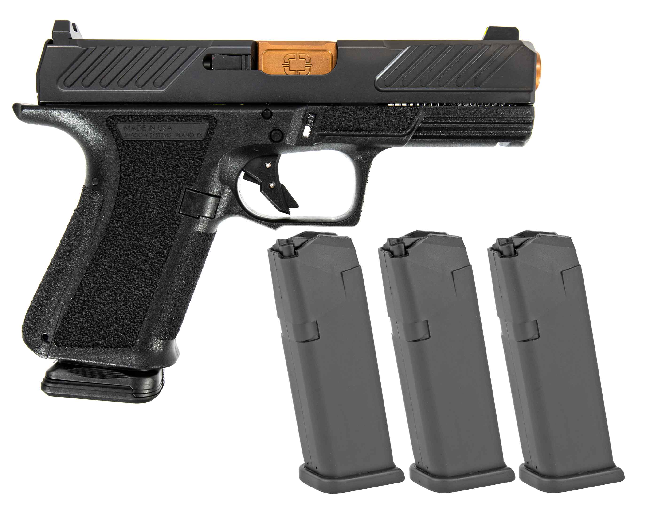 SHADOW SYSTEMS MR920 Combat 9MM + 3 Glock 15rd Mags COMBO KYGUNCO