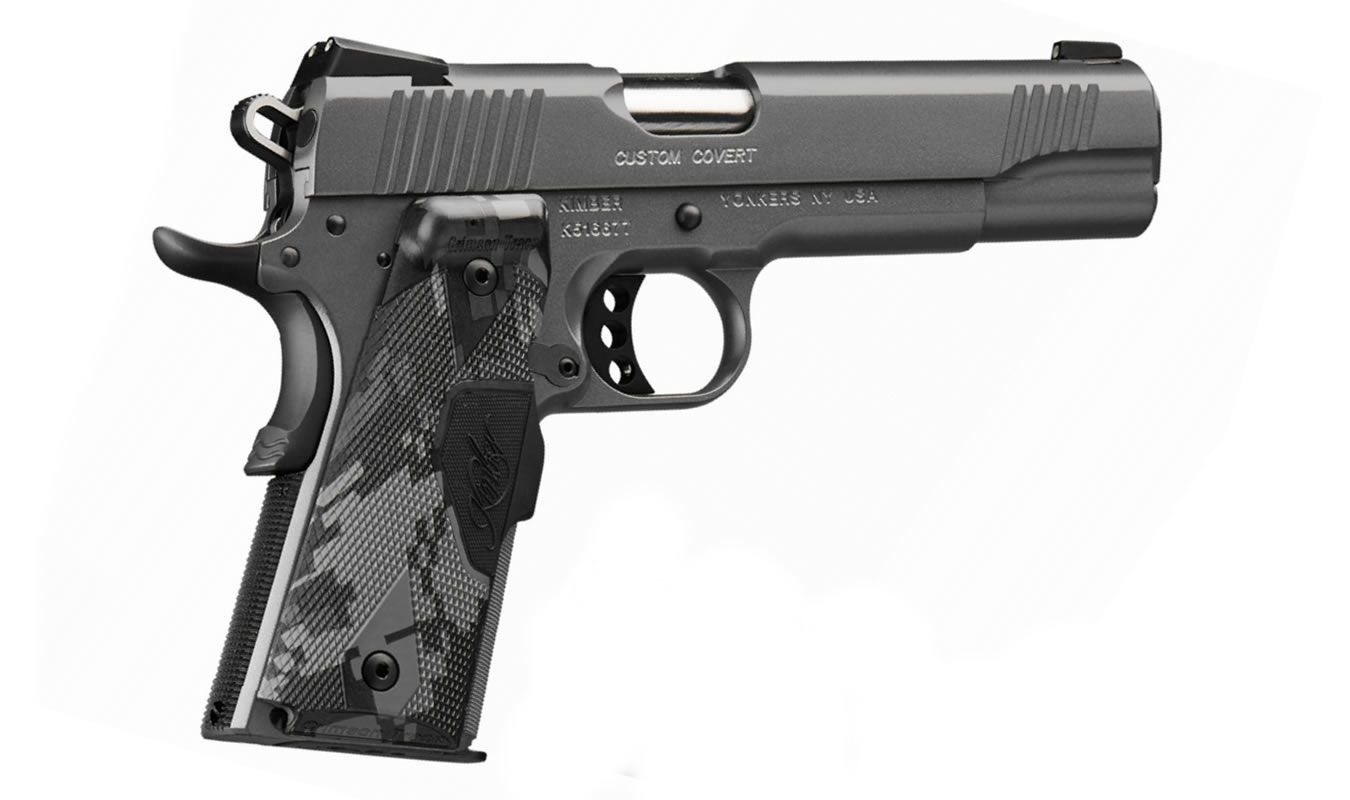 KIMBER Custom Covert 45 ACP 5" Charcoal Gray 7rd-img-0