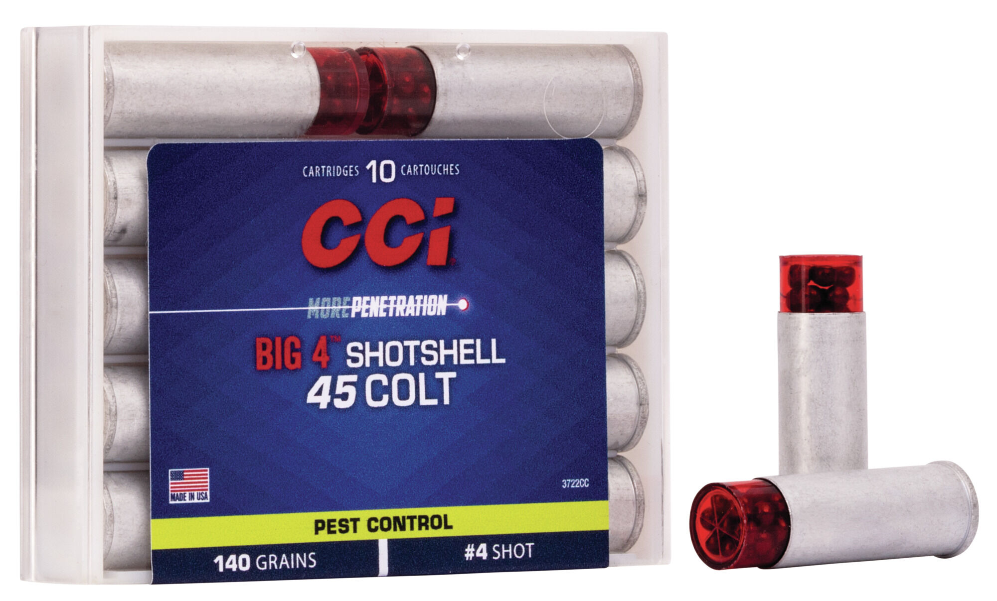 CCI 45 Colt Shotshell 140Gr 4 Shot 10rd | KYGUNCO