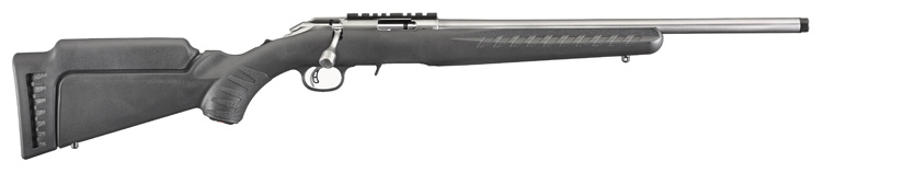 RUGER American Rimfire Standard 17 HMR 18" 9rd Bolt Rifle - Stainless-img-0