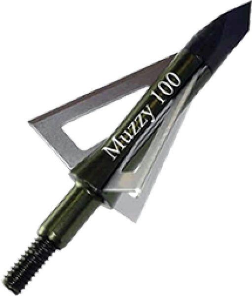 Muzzy 3 Blade Broadhead 100gr 1 316 Cut 6pk Kygunco 4222