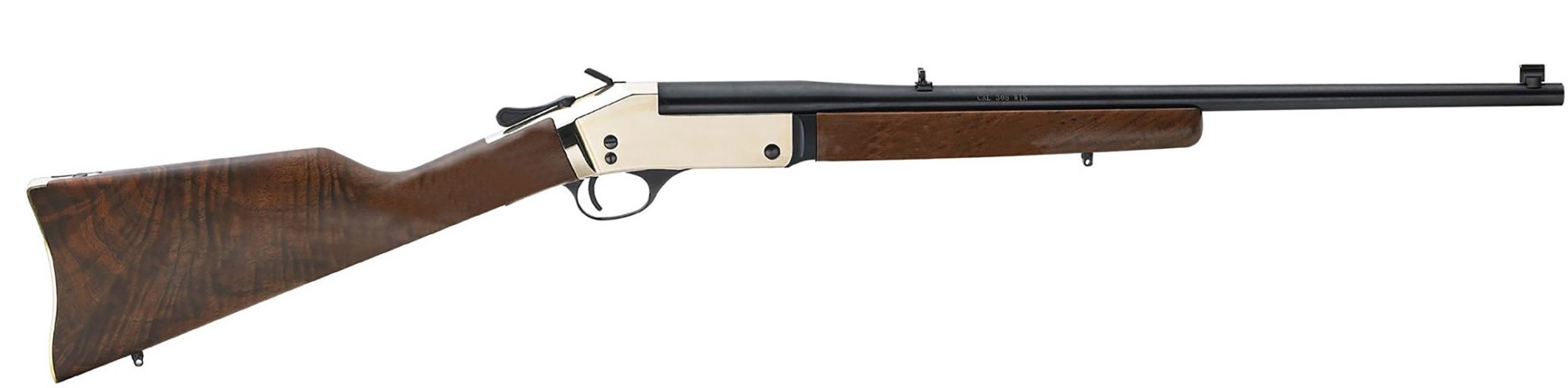 HENRY Single Shot Brass 357 Mag / 38 Special 22" Rifle - Blued | Walnut-img-0