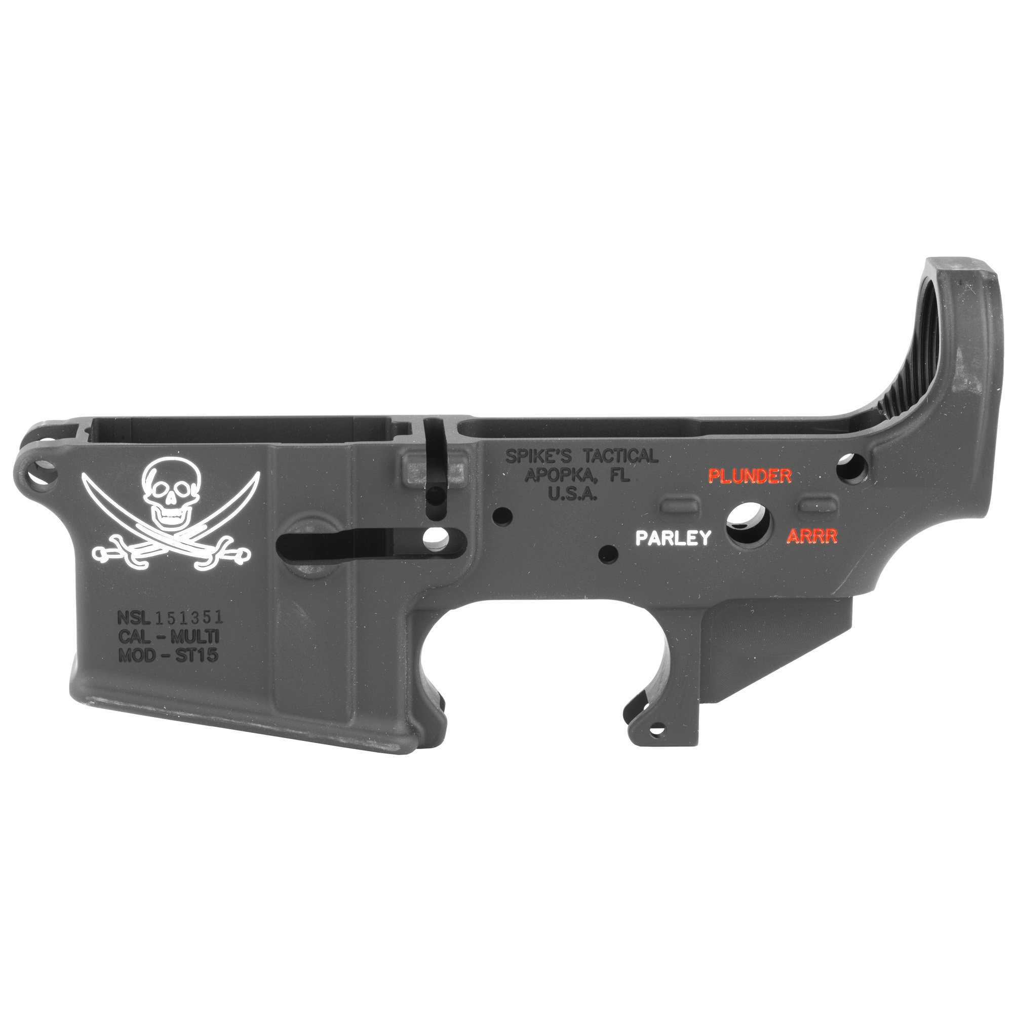 SPIKES TACTICAL Calico Jack AR15 Stripped Lower Receiver - Black ...