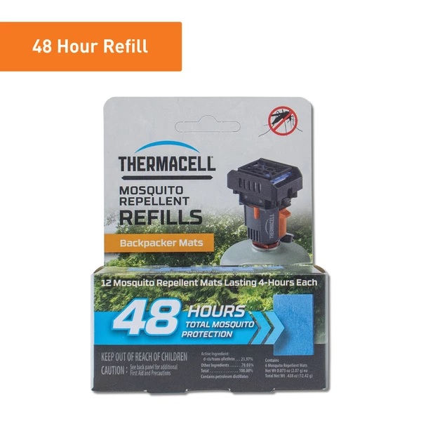 THERMACELL Backpacker Mat Only Refill 48 Hours KYGUNCO