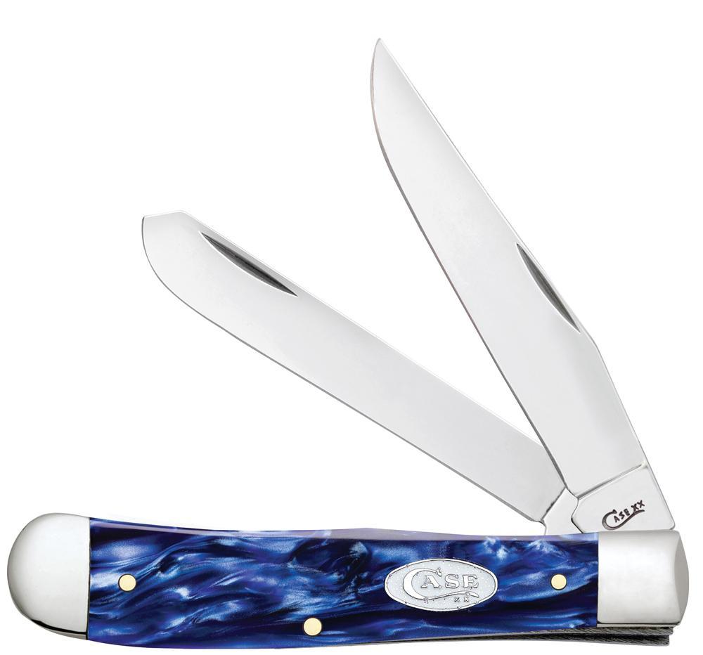 CASE KNIVES Blue Pearl Kirinite Trapper (10254 SS) KYGUNCO