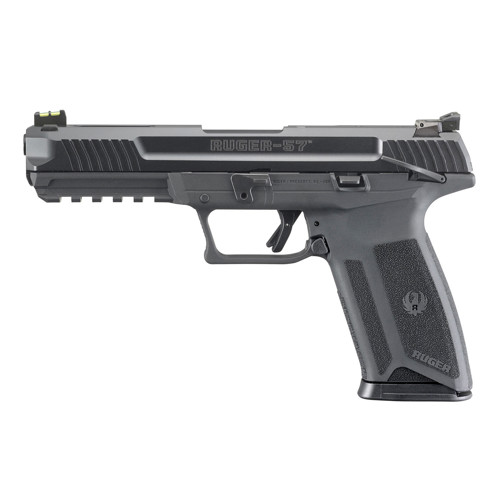 RUGER-57 5.7x28mm 4.9" 20rd w/ Manual Safety - Black