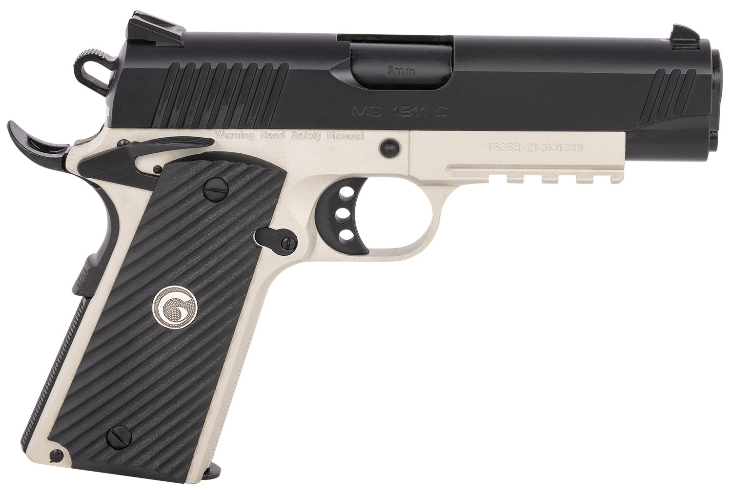 EAA Girsan MC1911C Commander 9mm 4.4" 9rd Pistol TwoTone KYGUNCO