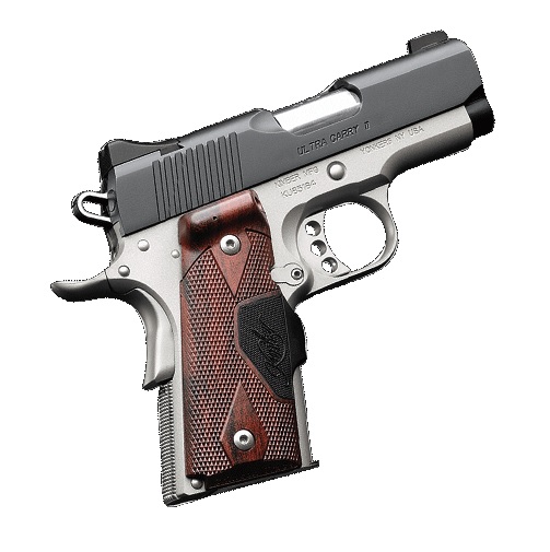 KIMBER Ultra Carry II 45ACP 3" 7rd - Two-Tone / Rose Wood Lasergrips-img-0