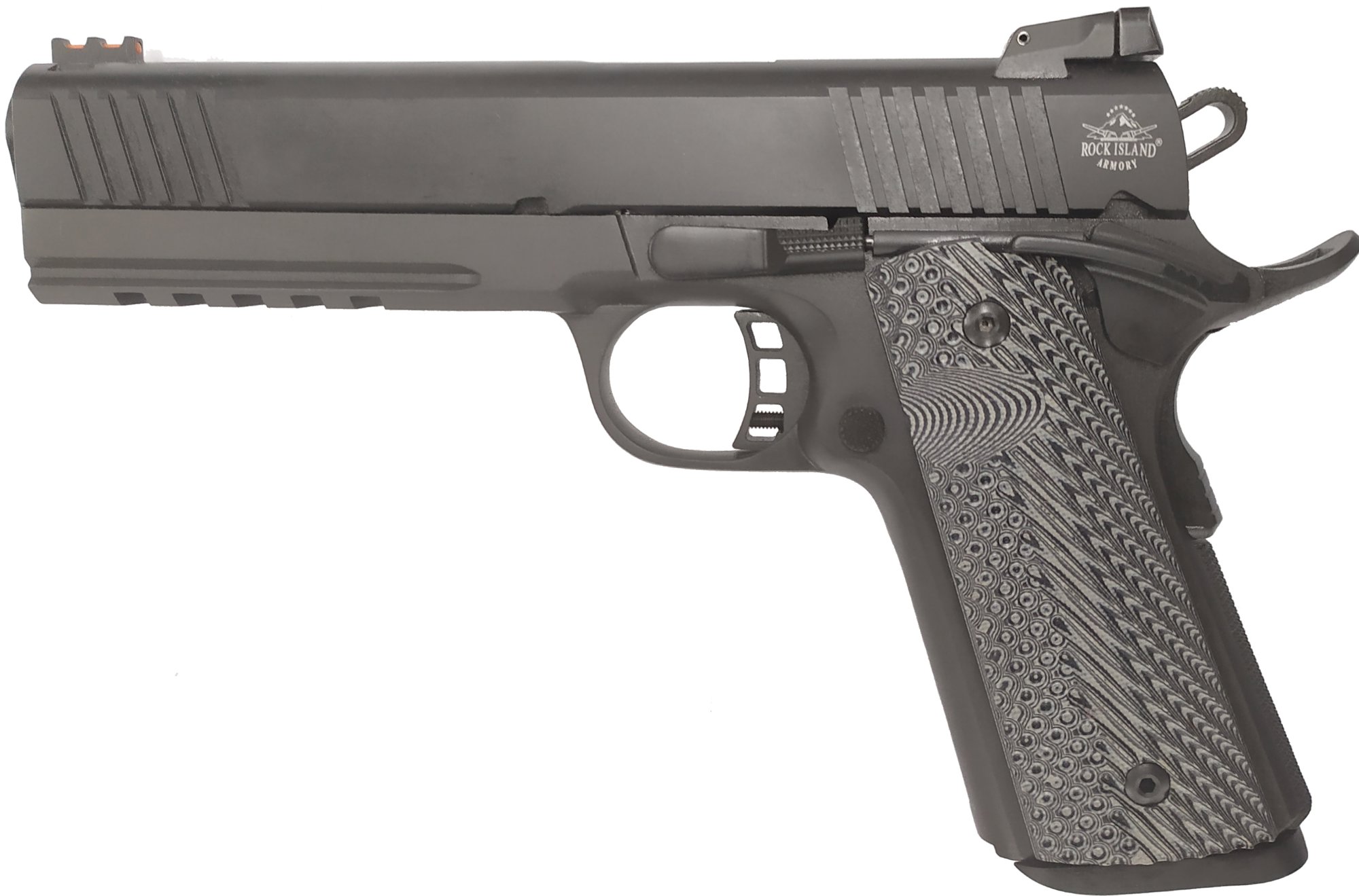 Rock Island Tac Ultra Fs Combo 9mm 22 Tcm 5 10rd Pistol Black G10 Grips Kygunco 2044