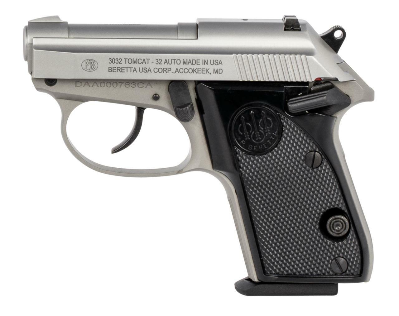 BERETTA 3032 Tomcat Inox 32 ACP 2 4 7rd Pistol Stainless KYGUNCO beretta-3032-tomcat-inox-32-acp-2-4-7rd-pistol-stainless-kygunco