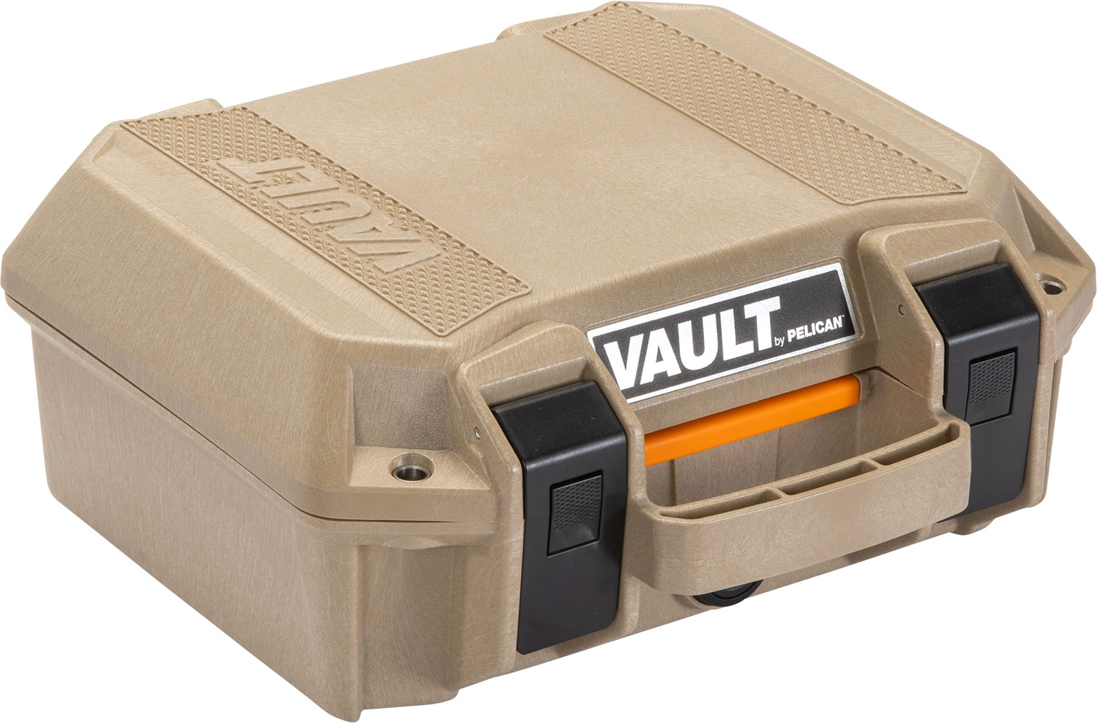 PELICAN V100 Vault Small Pistol Case Tan KYGUNCO