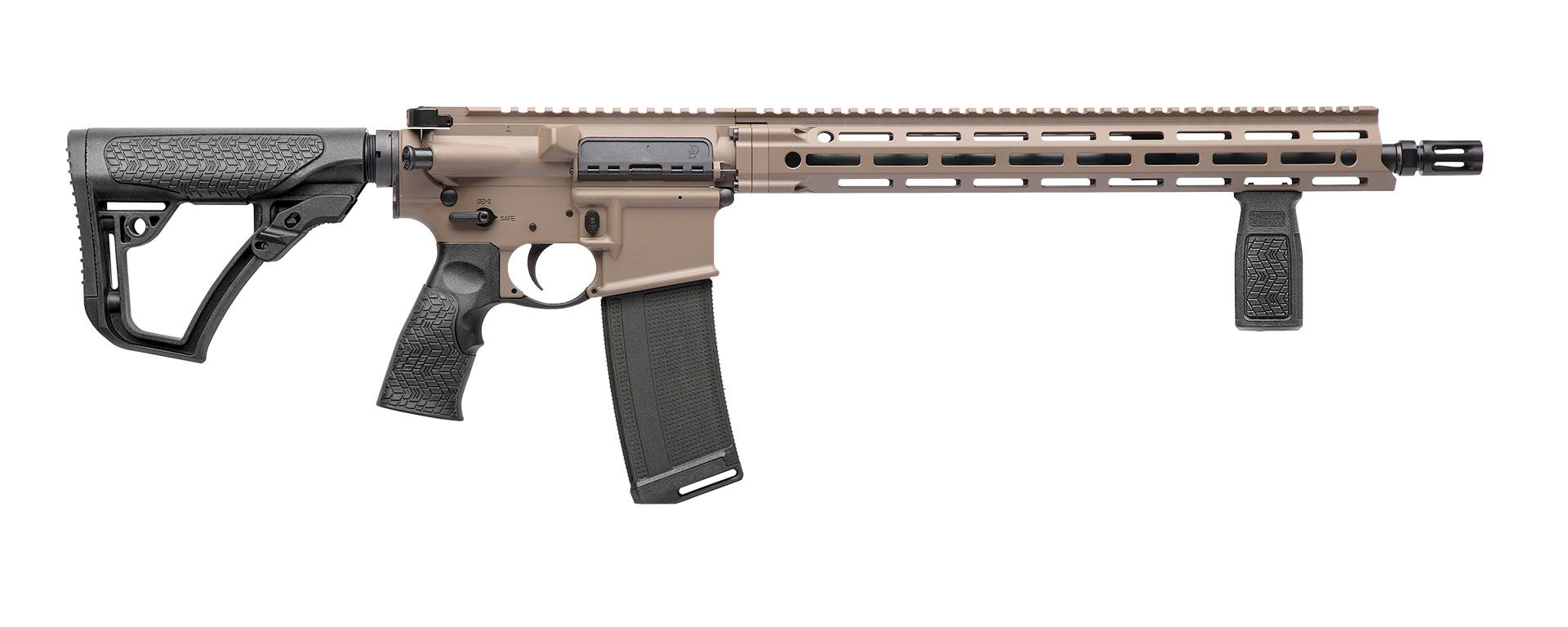 Daniel Defense Ddm4 V7 5.56 16" 30Rd Semi-Auto Ar15 Rifle - M-Lok - Fde  Black