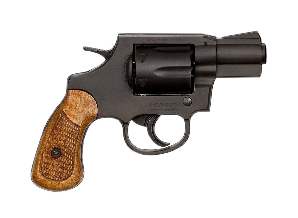 Rock Island M206 38 Special 2 6rd Revolver Black W Wood Grips Kygunco 8338