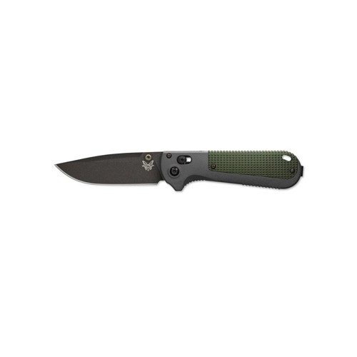BENCHMADE Redoubt Axis Folding Knife 3.55" Drop Point Blade + Green Grivory Handles