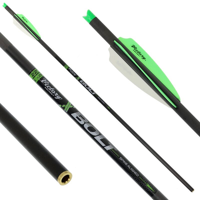 VICTORY ARCHERY XBolt 22" Half Moon Nock Fletched 6PK KYGUNCO