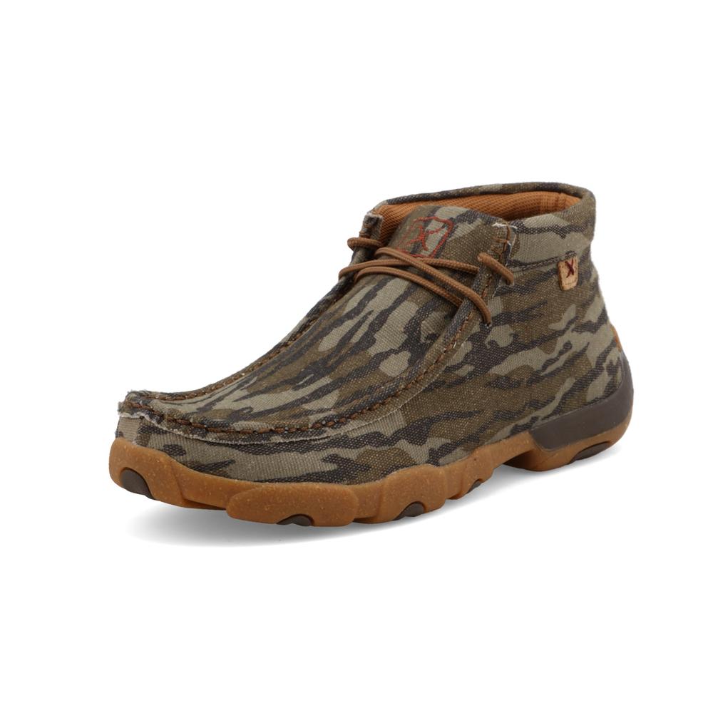 TWISTED X Chukka Driving Moc Mossy Oak Bottomland Camo KYGUNCO