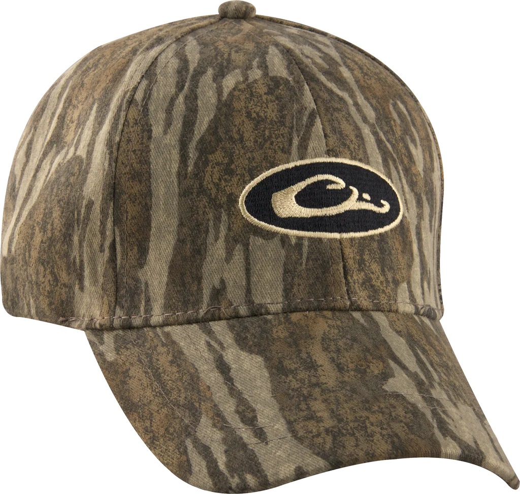 DRAKE Cotton Camo Cap Mossy Oak Bottomland OSFM | KYGUNCO