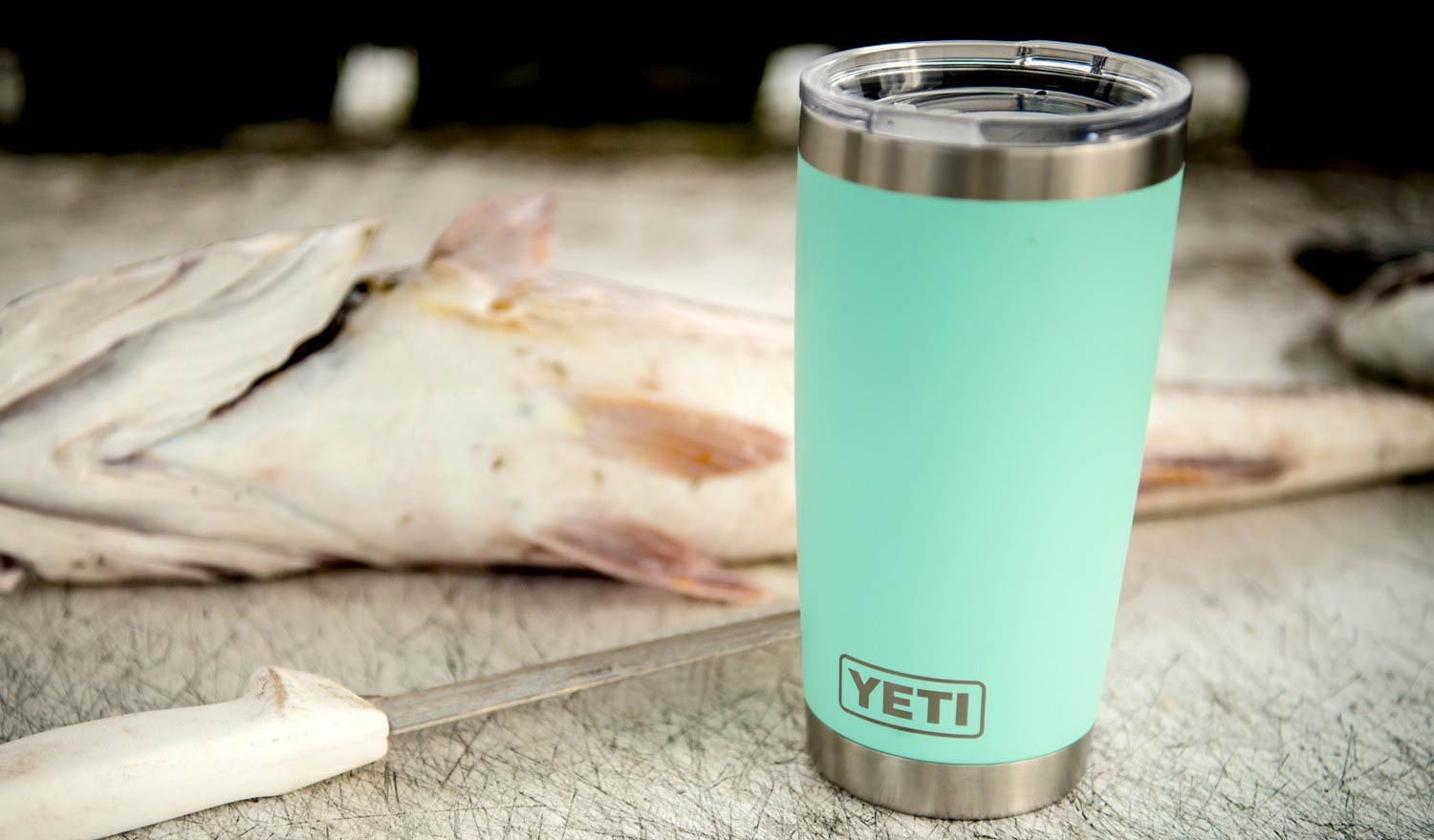 YETI Rambler 20 oz Tumbler Sandstone Pink KYGUNCO