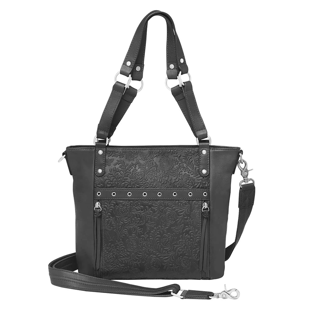 GUN TOTE'N MAMAS BOHO RFID Shoulder Bag Black » KYGUNCO