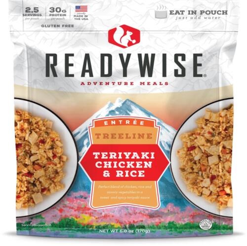 READY WISE Treeline Teriyaki Chicken & Rice - 2.5 Serving / 6 Oz | KYGUNCO