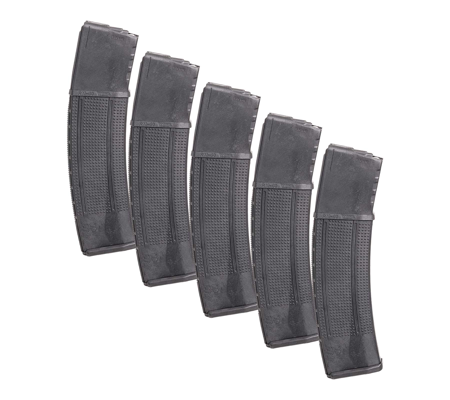 PRO MAG AR15® 5.56mm Roller Follower 40rd Steel Lined Black 5 Pack