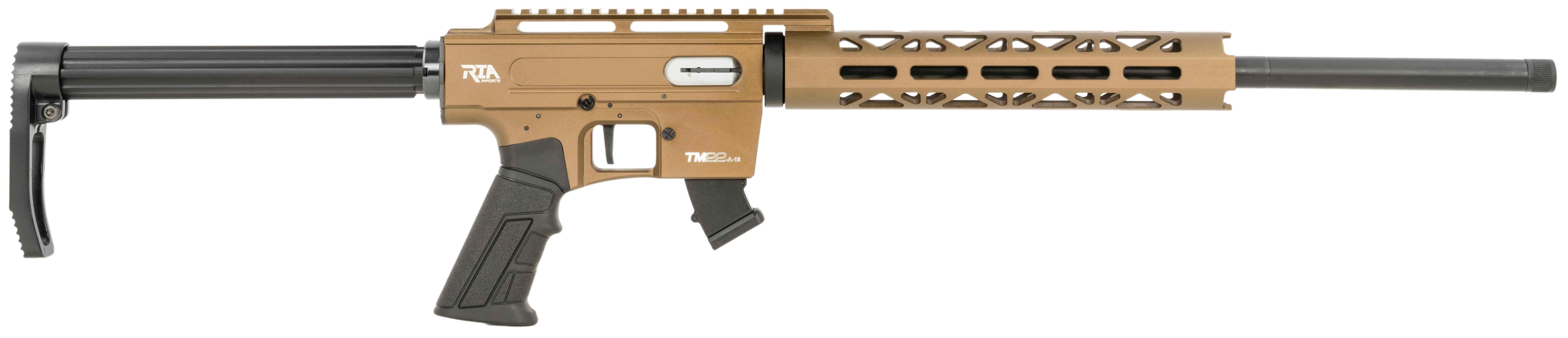 ROCK ISLAND TM22 22LR 18" 10rd SemiAuto Rifle Burnt Bronze KYGUNCO
