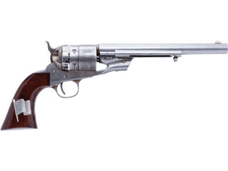 CIMARRON Richards Conversion 45 LC 8" 6rd Revolver - Stainless | Walnut-img-0