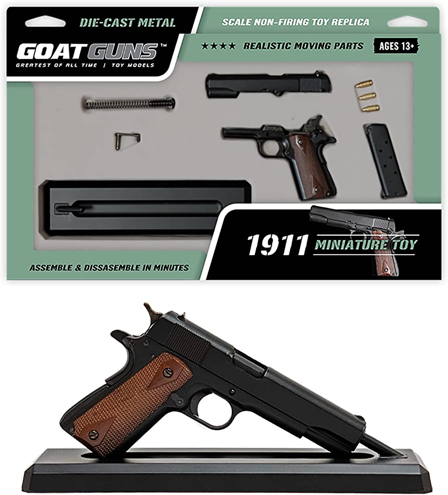 GOAT GUNS Mini 1911 Model w/ Display Stand (Cycles Dummy Rounds) KYGUNCO