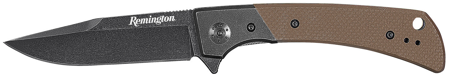 Drop Point Folder REMINGTON EDC Drop Point Folder G10 Tan D2 Stonewashed 4
