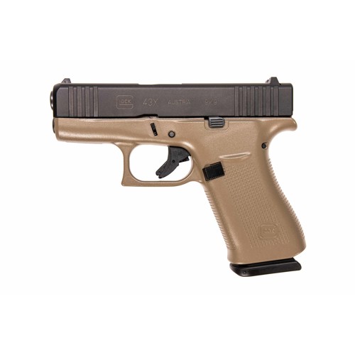 GLOCK G43X FS 9mm 10rd Black FDE Frame