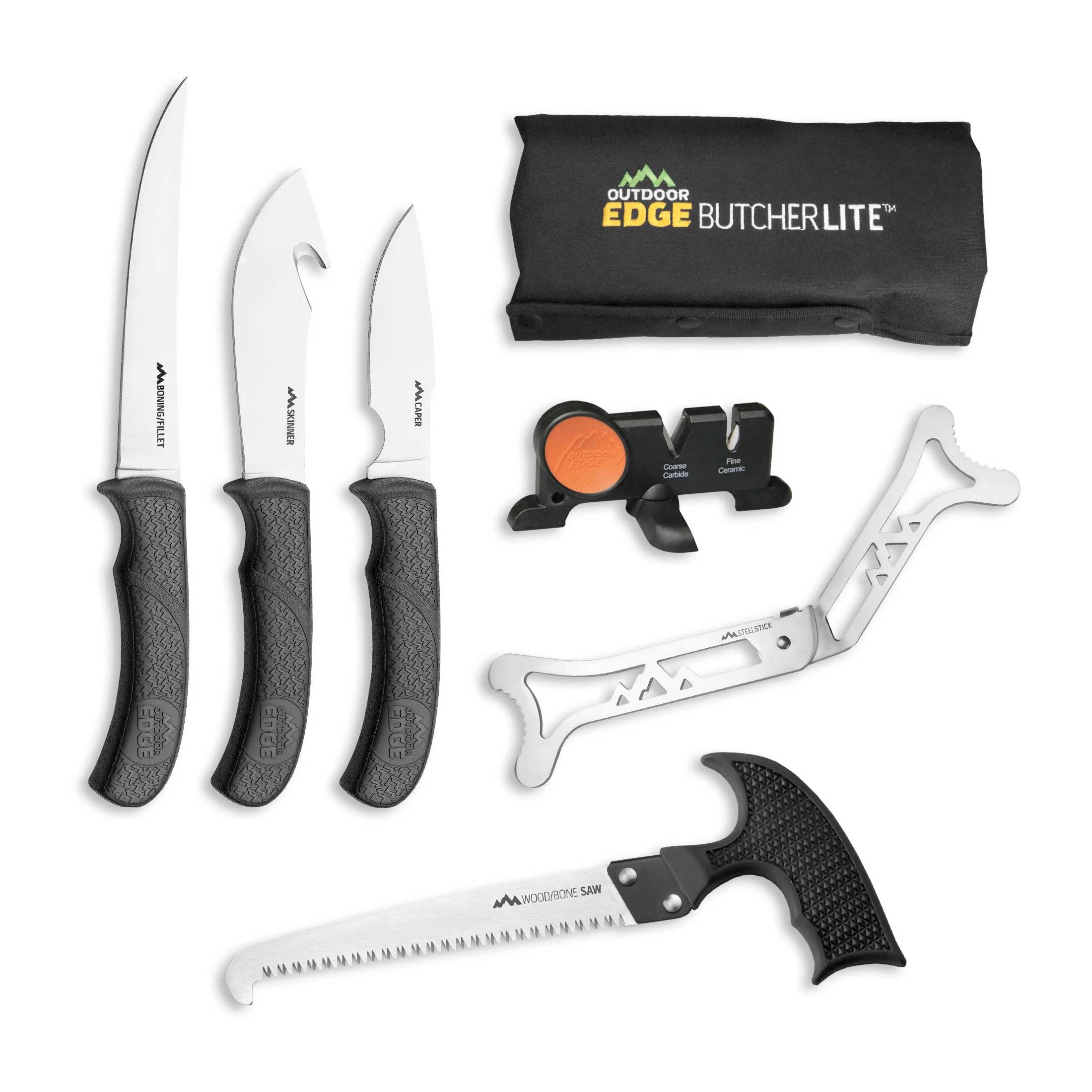 OUTDOOR EDGE ButcherLite 8-Piece Portable Field Butcher Kit | KYGUNCO