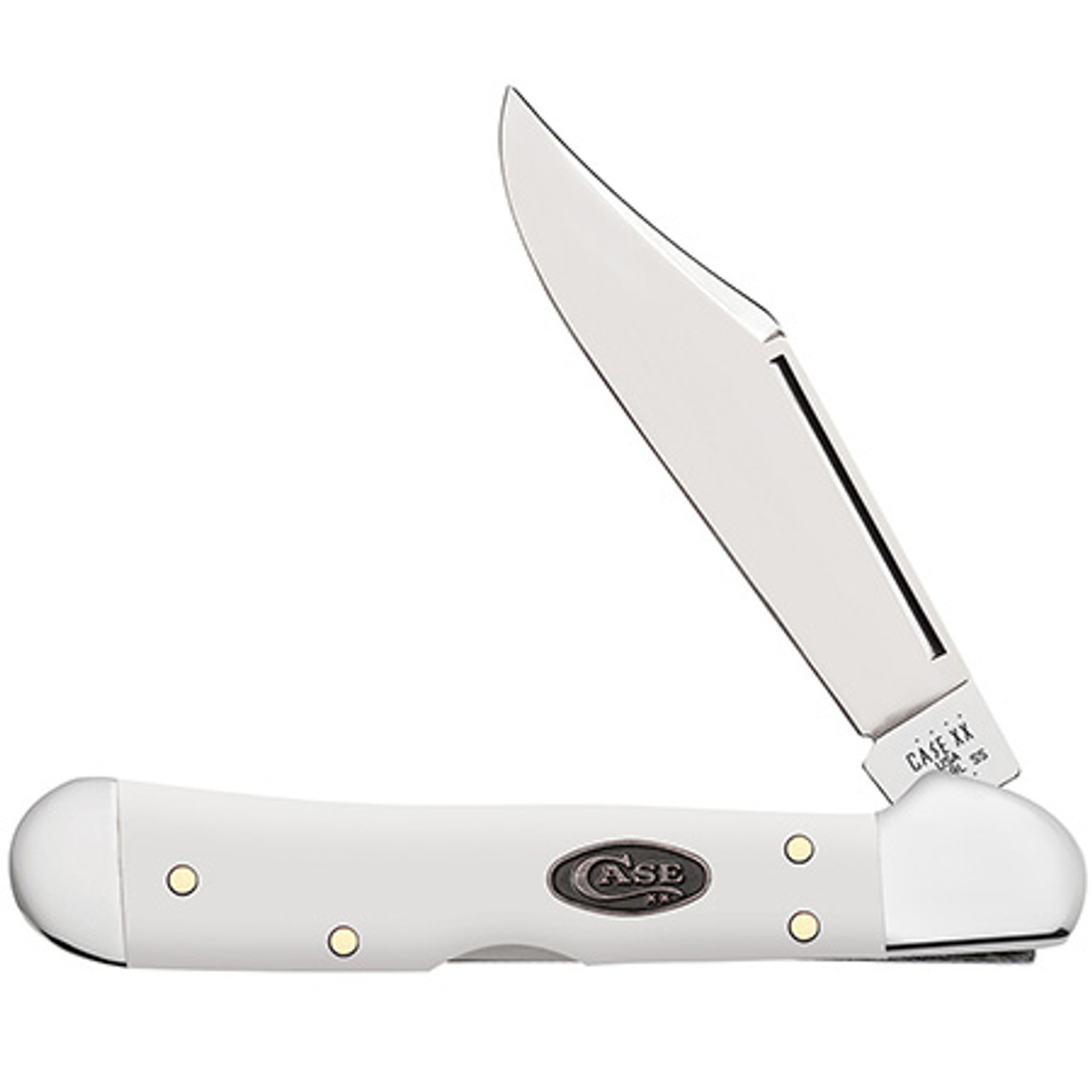 CASE KNIVES White Synthetic Mini CopperLock (41749L SS) KYGUNCO