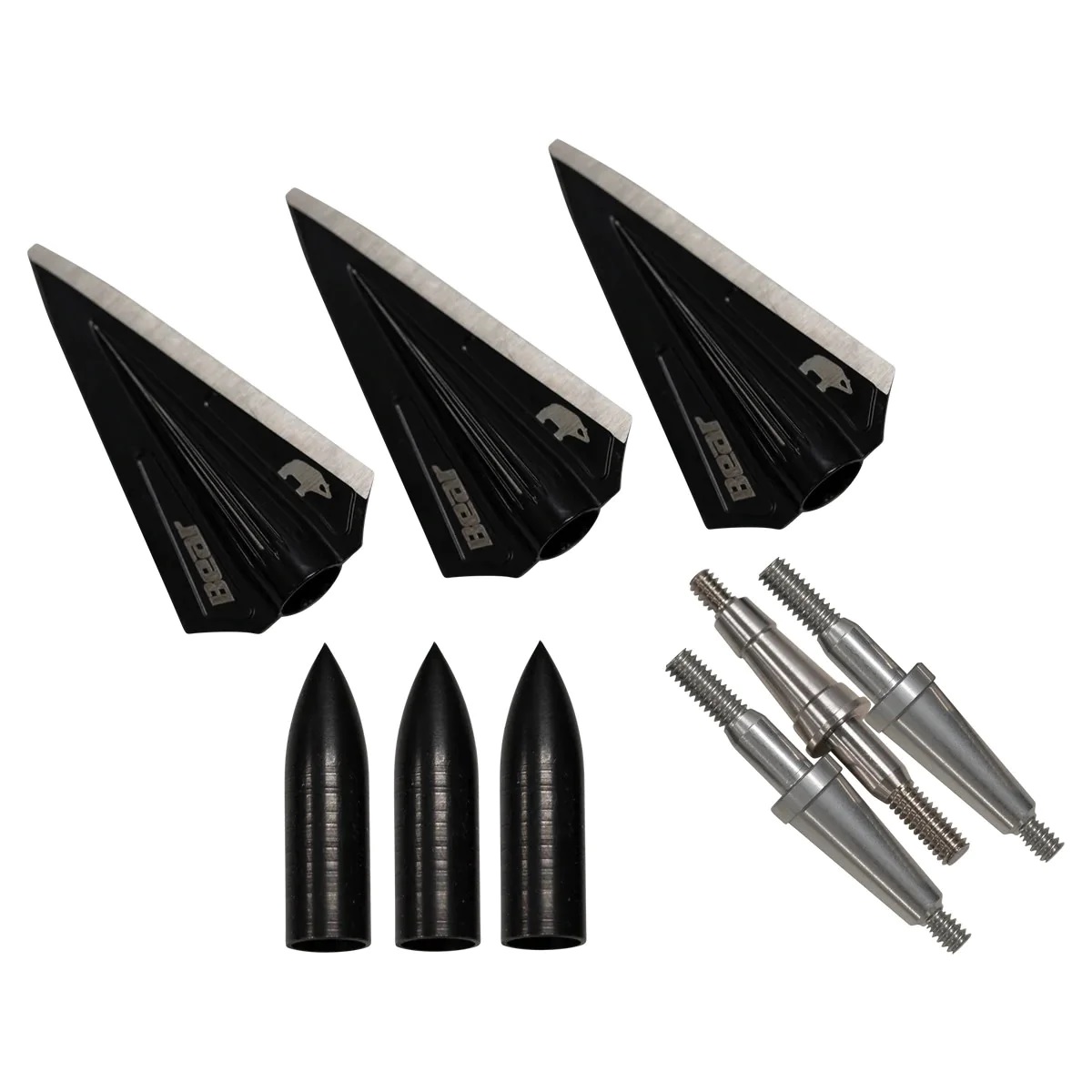 BEAR ARCHERY Razorhead Single Bevel Broadheads Kit | KYGUNCO