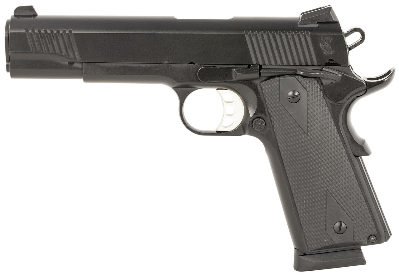 Tisas Sds Imports 1911 Duty B45 45acp 5 8rd Pistol Black W Rubber Grips Kygunco 8219