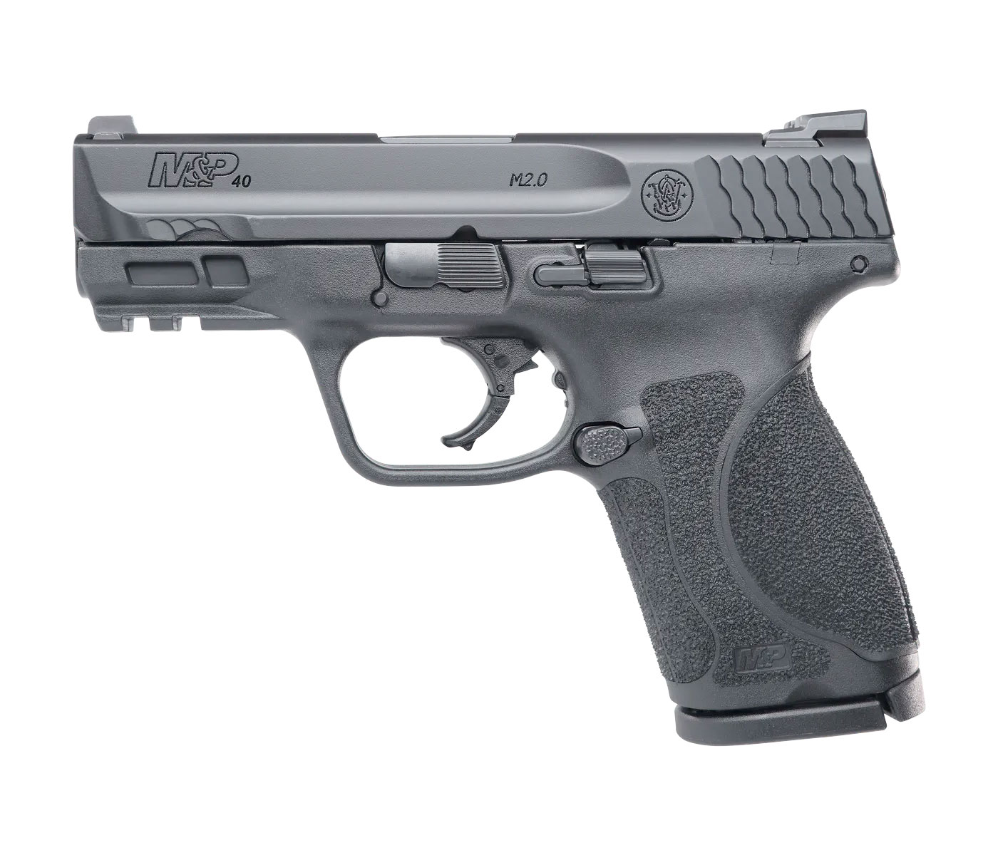 SMITH & WESSON M&P 40 Compact M2.0 40SW 3.6" (3) 15rd Mags Night Sights No Thumb Safety - Black