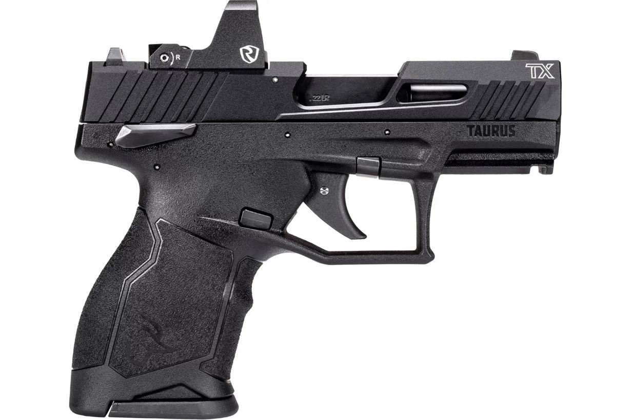 TAURUS TX22 Compact 22LR 3.6" 13+1 Pistol w/ Riton Red Dot - Black-img-0