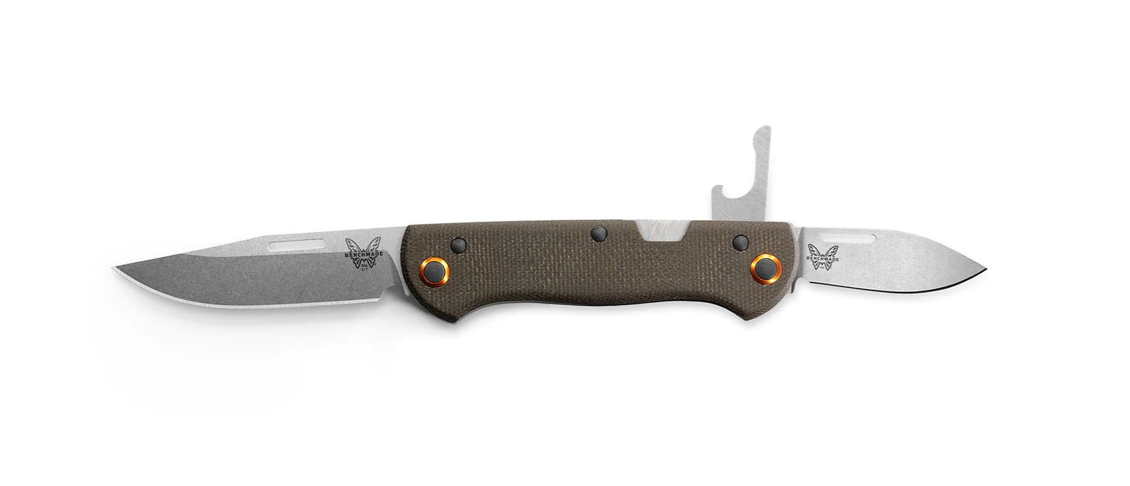 BENCHMADE 317 Weekender Slip Joint Knife 2Blade w/ Bottle Openinger
