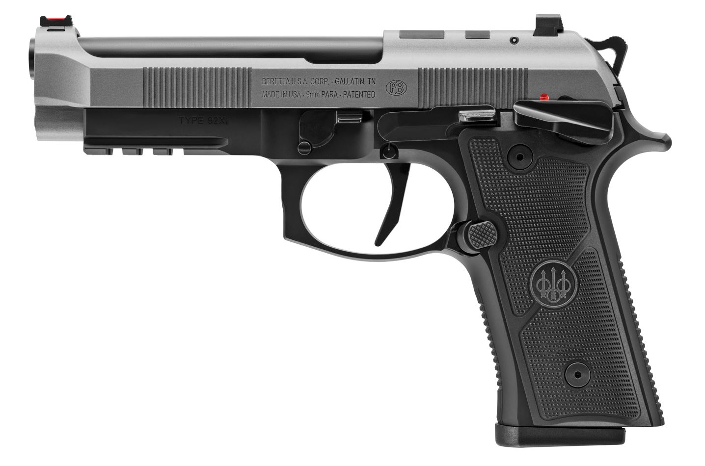 BERETTA 92XI Full Size 9mm 4.7" 18rd Optic Ready Pistol - Black / Silver-img-0