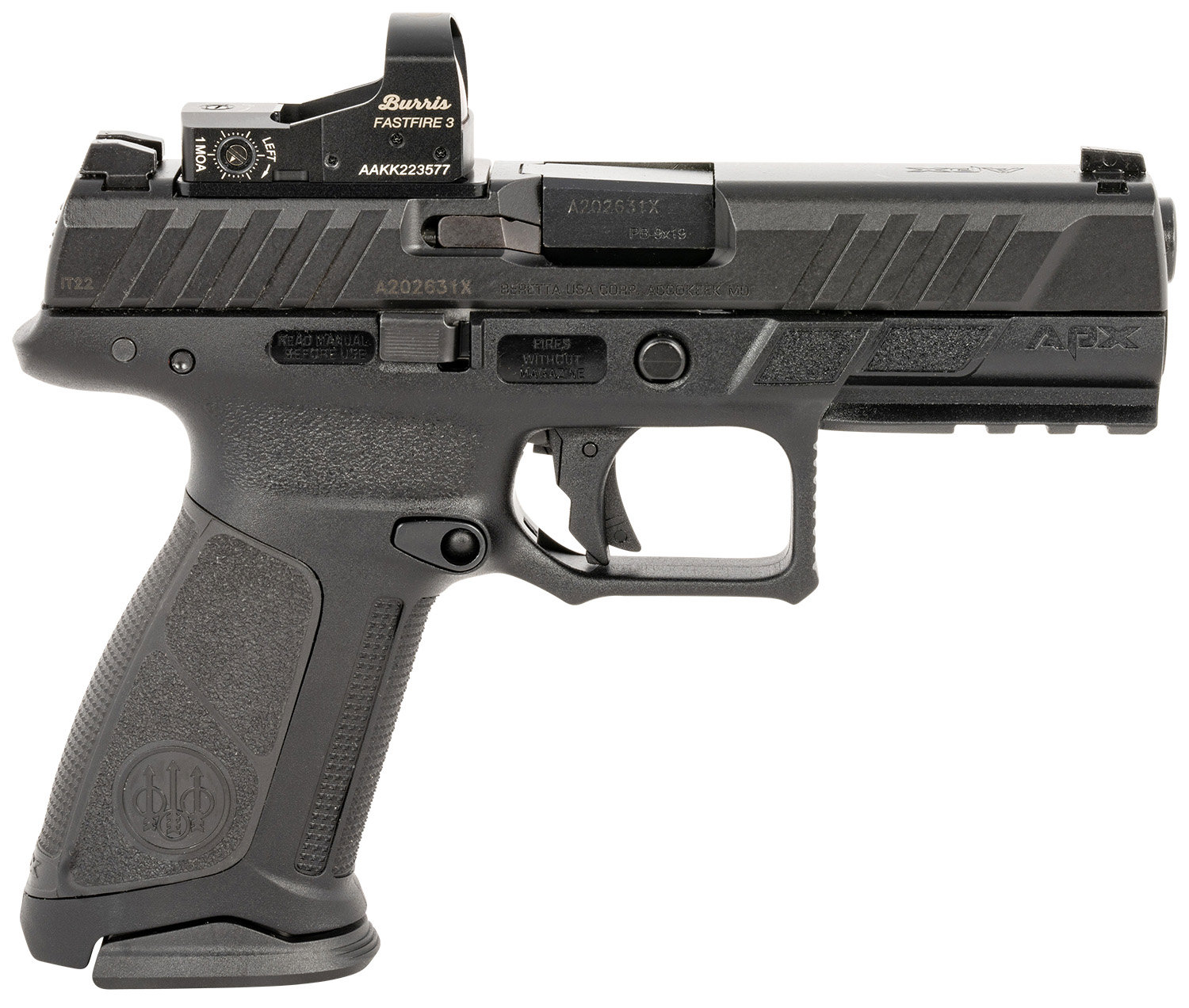 beretta-apx-a1-carry-9mm-4-25-10rd-pistol-w-burris-fastfire-3-red-dot