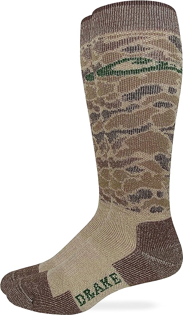 DRAKE Men’s Merino Wool Boot Socks | Old School Camo | KYGUNCO