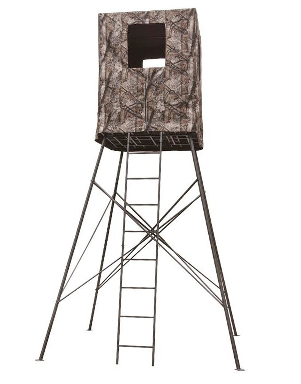 Shop Rhino Treestands 10ft Quad Pod With Blind Online at KYGUNCO