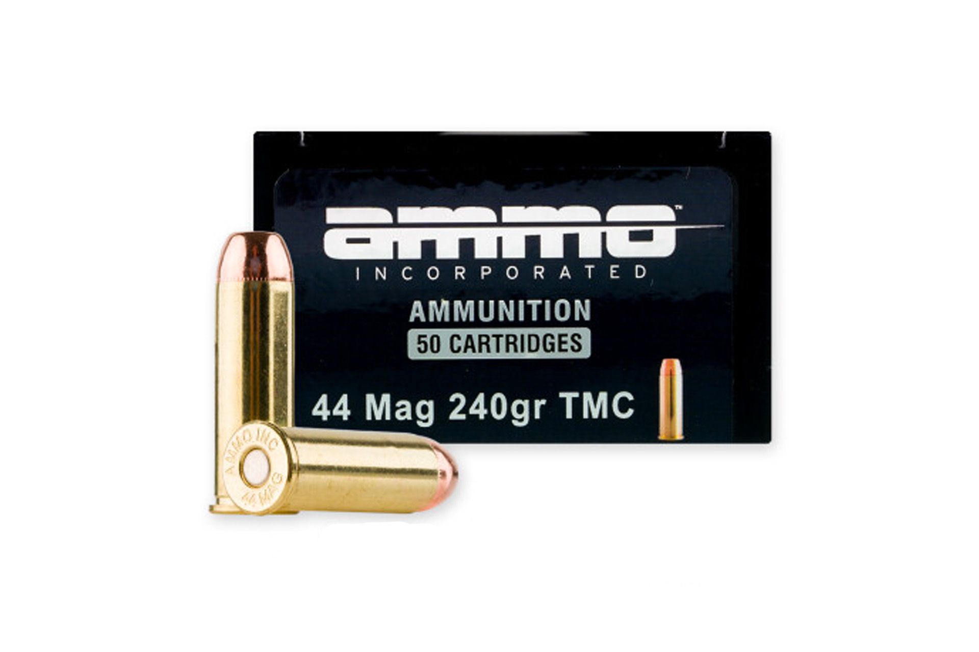 AMMO INC Signature 44 Mag 240Gr TMC 50rd Ammunition - Brass Casing ...