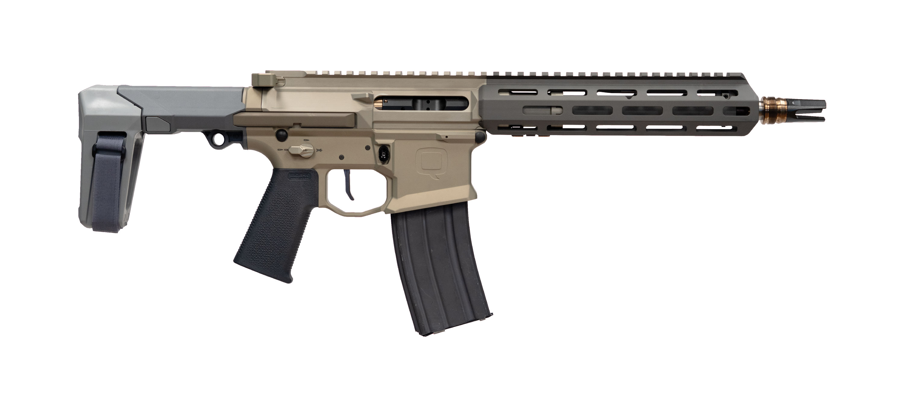 Q LLC Honey Badger 5 56 NATO 223 Rem 10 30rd Pistol W Brace q-llc-honey-badger-5-56-nato-223-rem-10-30rd-pistol-w-brace