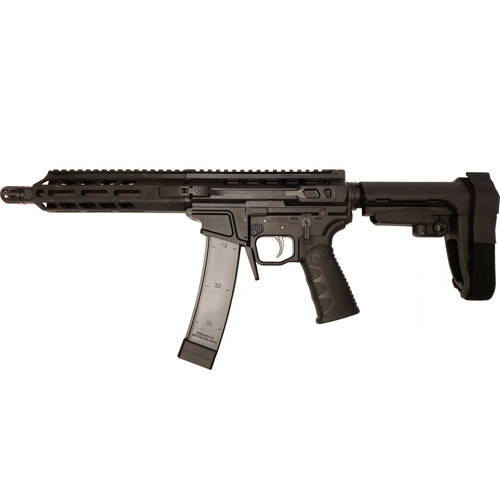 WRAITHWORKS WARSCORP9 9mm 85 32rd Scorpion Mags SemiAuto Pistol w SBA3 Brace  7 MLOK Black
