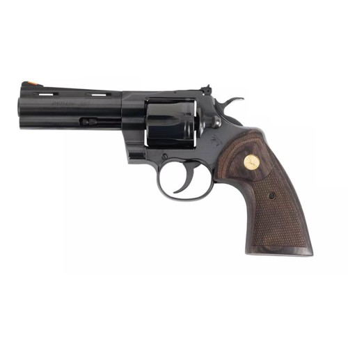 COLT Python 357 Mag  38 Special 425 6rd Revolver  Blued  Walnut