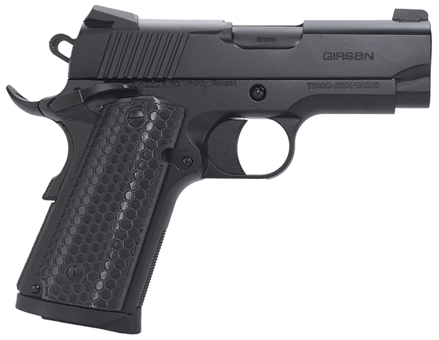 EAA Girsan MC1911SC Untouchable Officer 45 ACP 3.4ʺ 6rd Pistol | Black ...