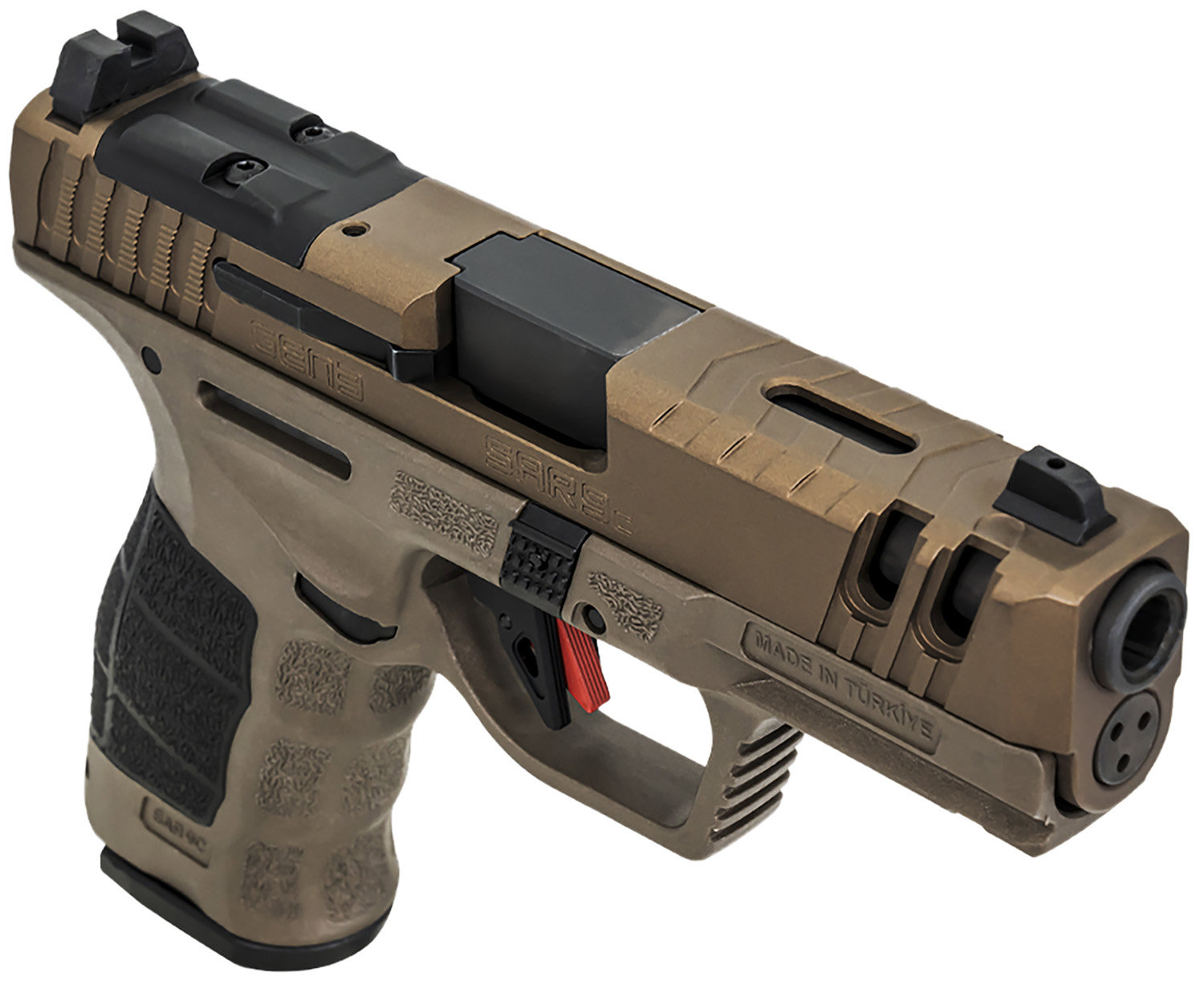 SAR USA SAR9 Compact Gen3 9mm 4ʺ 15rd Optic Ready Pistol | Bronze | KYGUNCO