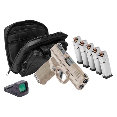 SPRINGFIELD ARMORY Hellcat Pro 9mm 3.7" 15-17rd Gear Up 2024 - 5 Mags, Range Bag, Viridian RFX Optic