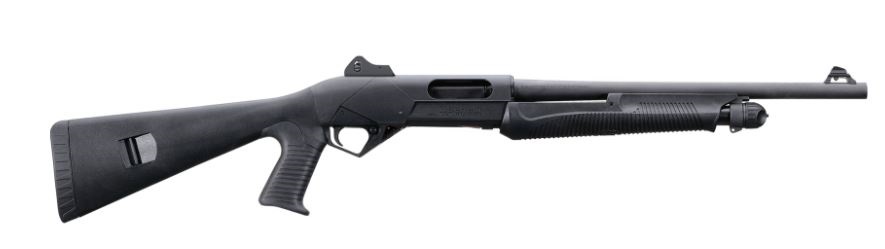 Benelli Supernova Tactical 12 Gauge 18.5" 4+1 Semi-Auto Shotgun - Black W Pistol Grip