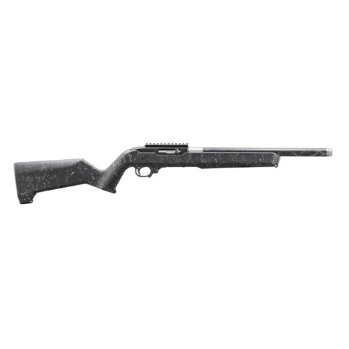 RUGER 10/22 22 LR 16.1ʺ 10rd w/ Threaded Barrel - Textured White Speckle & Black | KYGUNCO